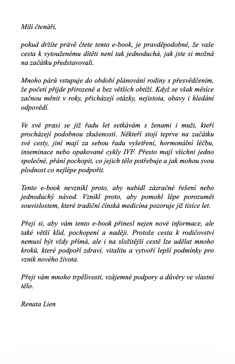 E-kniha Neplodnost očima tradiční čínské medicíny